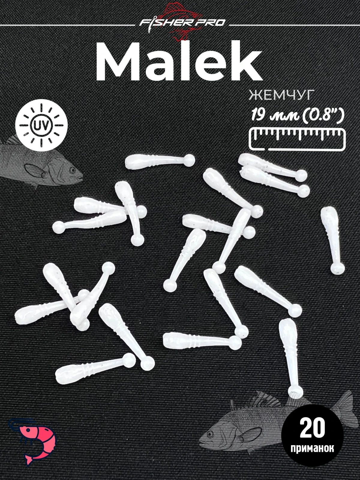 Malek 0.8" (19 мм), цвет: Жемчуг