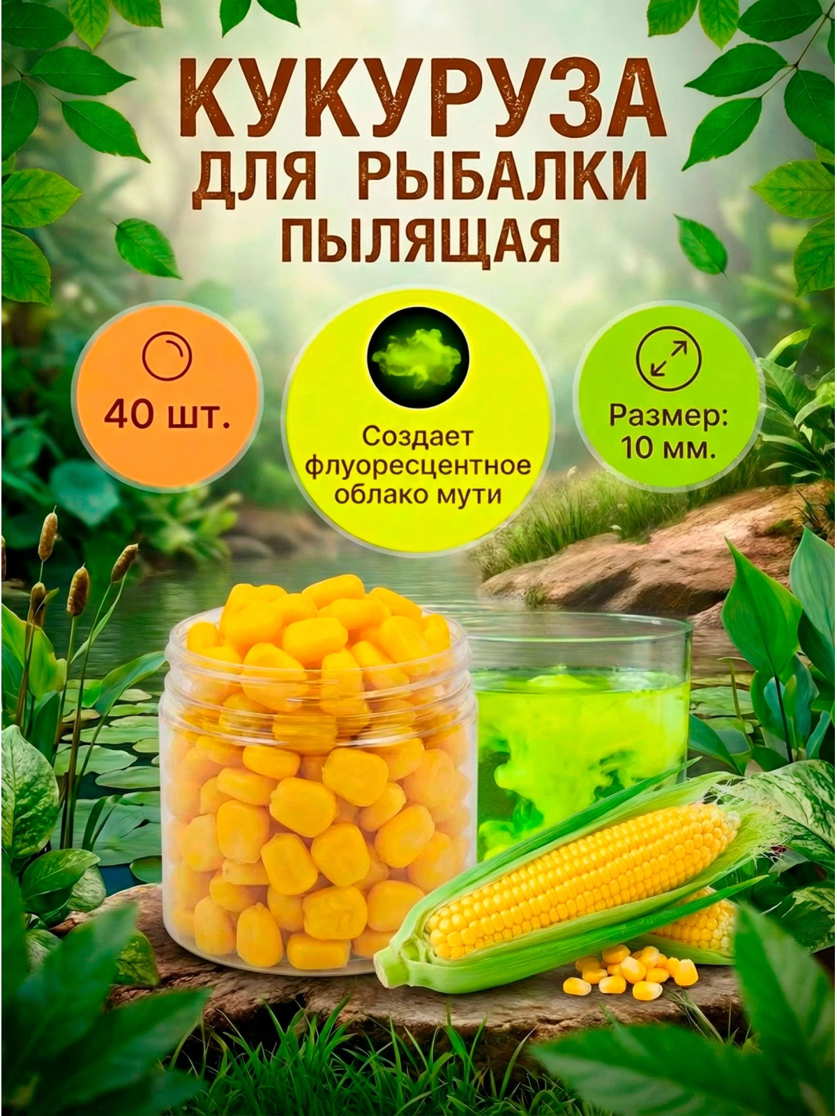 Силиконовая кукуруза поп ап/pop-up приманка плавающие бойлы FisherPro 10мм, Аромат: Scopex, рыболовная насадка на крючок, искусственная наживка для рыбалки на карпа