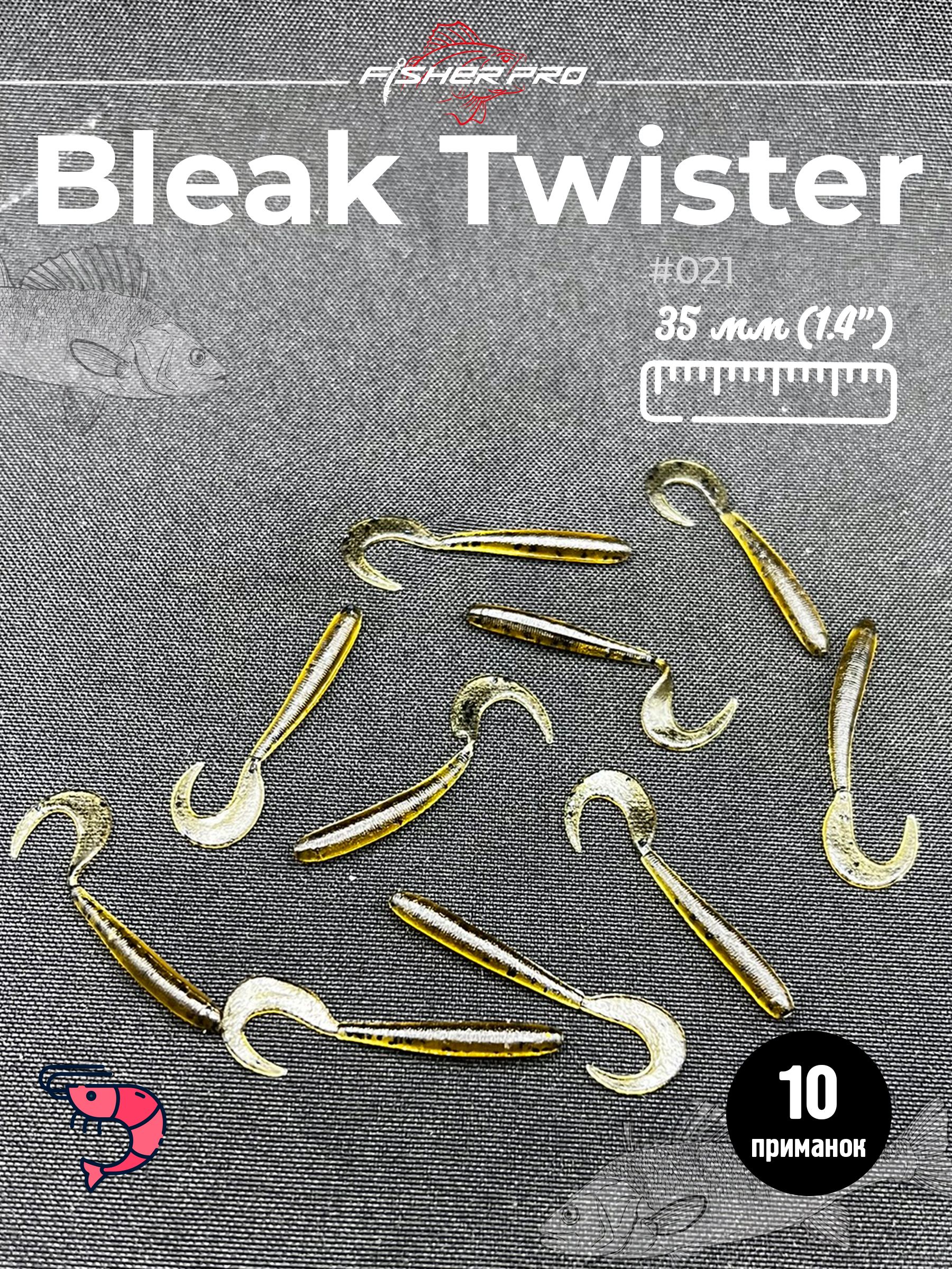 Bleak Twister 1.4" (35 мм до загиба хвоста), цвет: #021