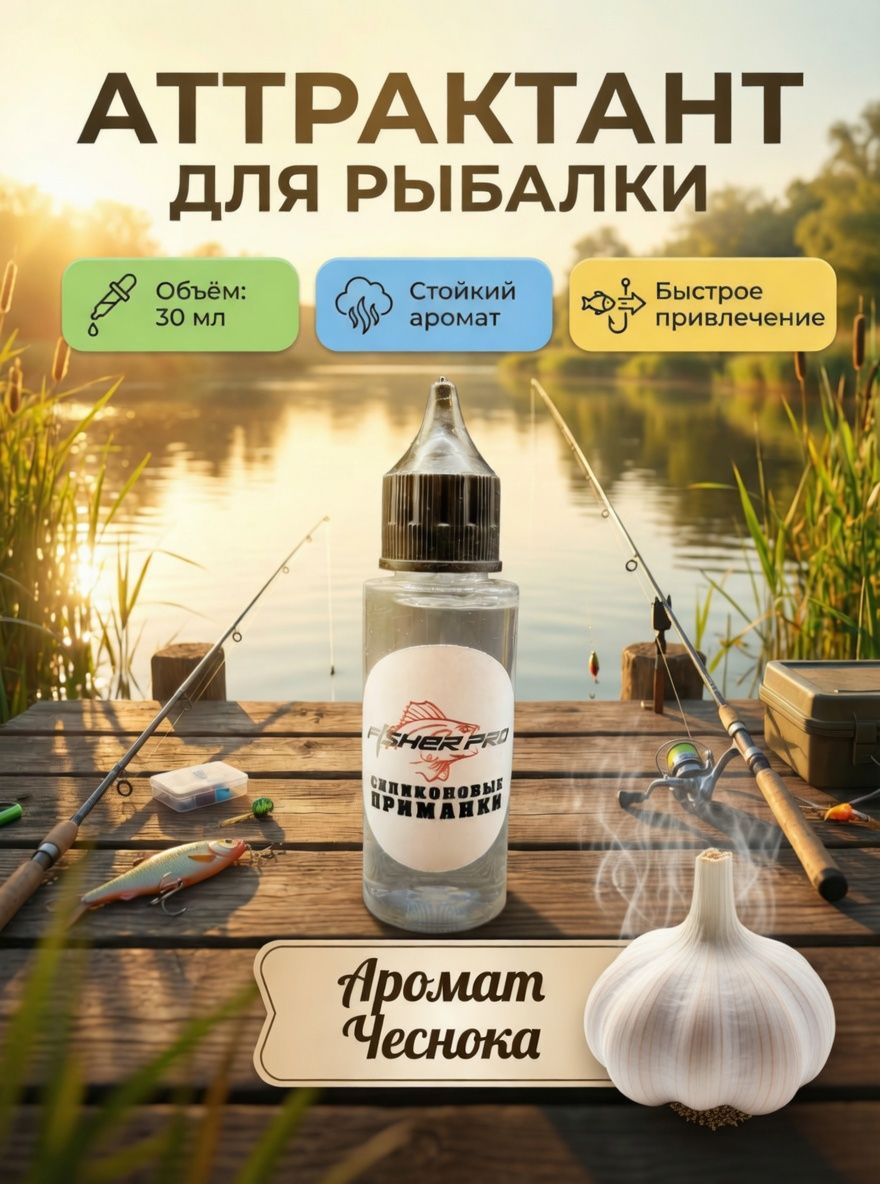 Аттрактант для приманок с ароматом Чеснока, 30 мл