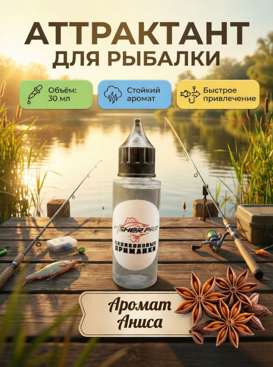 Аттрактант для приманок с ароматом аниса, 30 мл